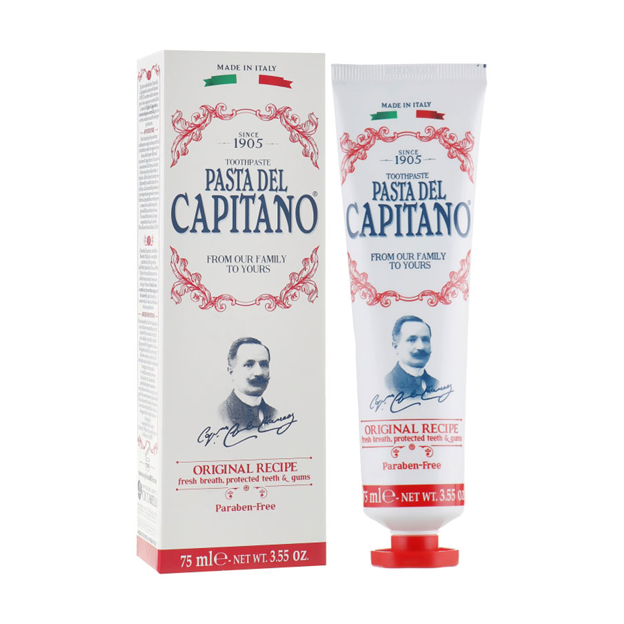 Зубна паста Pasta del Capitano Original Recipe Toothpaste Оригінальний рецепт, 75 мл